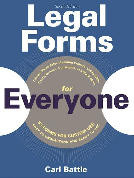 Title details for Legal Forms for Everyone by Carl W. Battle - Wait list